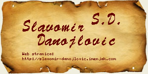 Slavomir Danojlović vizit kartica